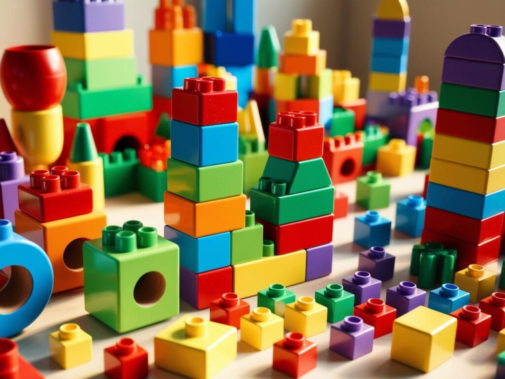 learning block toys of kids to build and create 