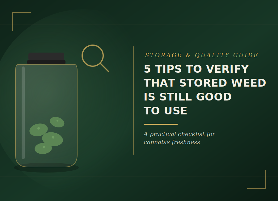 5 Tips To Verify That Stored Weed Is Still Good to Use